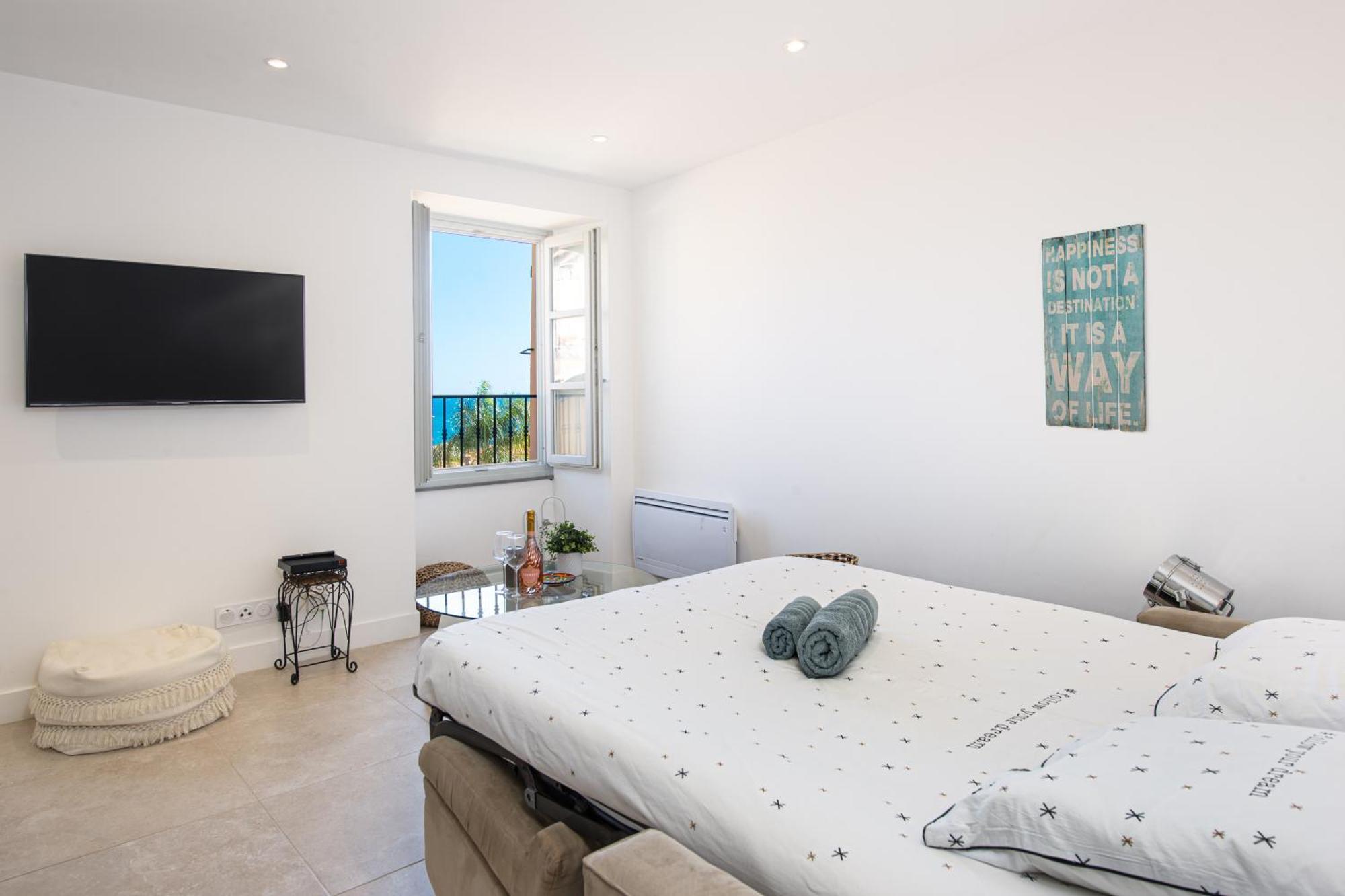 Palm Riviera - Vieille Ville De Menton - Vue Mer Экстерьер фото
